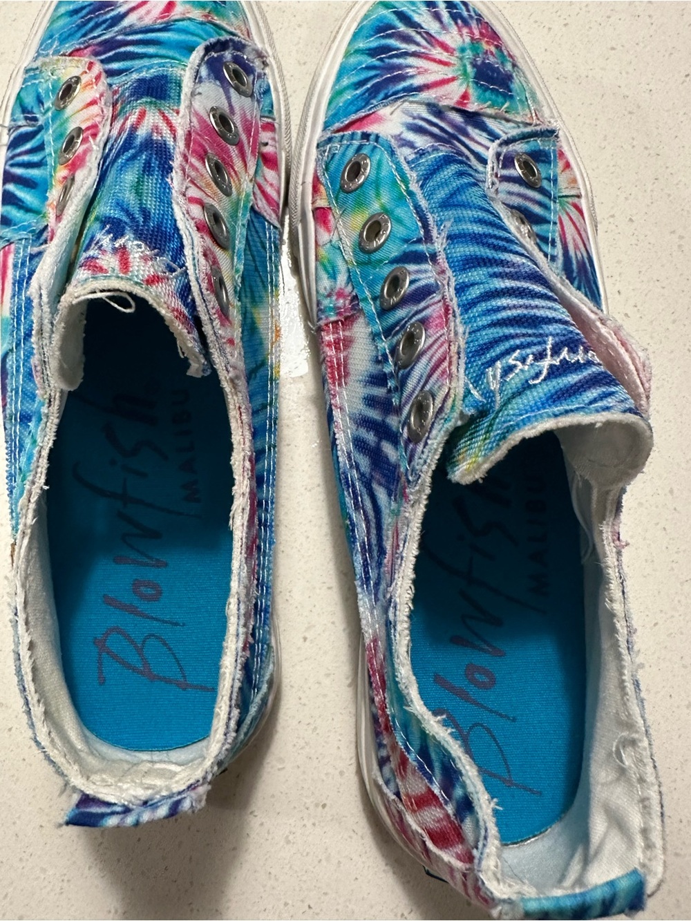 Tie-Dye Slip-On Sneakers Blowfish 9 - Picture 4 of 10